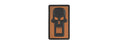 G-FORCE BULLET SKULL PVC MORALE PATCH (ORANGE)
