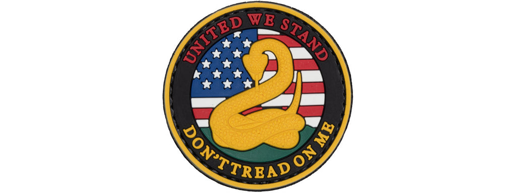 United We Stand. Don't Tread On Me PVC Patch