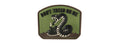 G-FORCE DON'T TREAD ON ME PVC MORALE PATCH (OD GREEN)