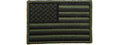 Embroidered Forward US Flag Patch (Color: Green)