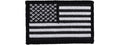 Embroidered Forward US Flag Patch (Color: White)