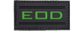 Glow in the Dark EOD PVC Patch