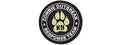 Glow in the Dark Zombie Outbreak Response Team PVC Patch w/ K9 Paw