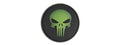 G-FORCE ROUND PUNISHER GLOW-IN-THE-DARK PVC MORALE PATCH