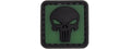 Glow in the Dark Small Punisher PVC Patch (Background Glow)