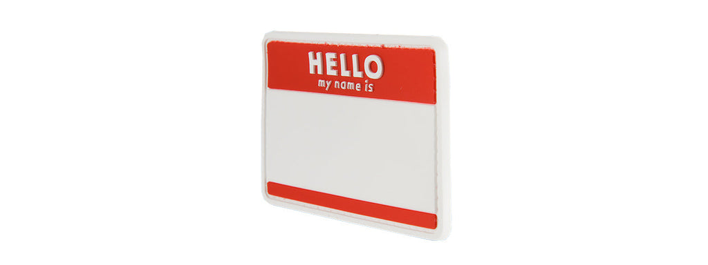 G-FORCE HELLO MY NAME IS... PVC MORALE PATCH