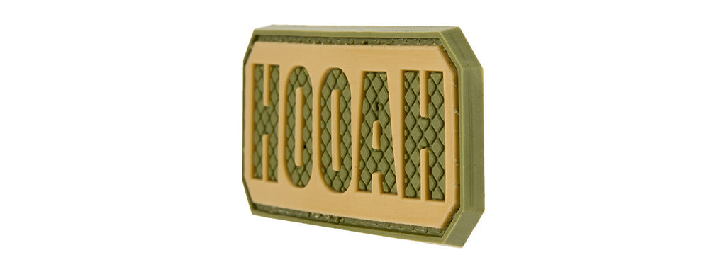 G-FORCE HOOAH PVC MORALE PATCH (OD GREEN)