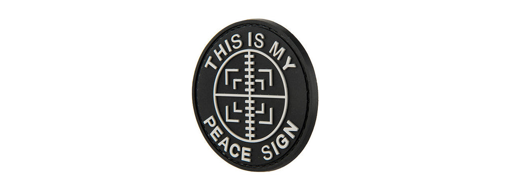G-FORCE THIS IS MY PEACE SIGN PVC PATCH