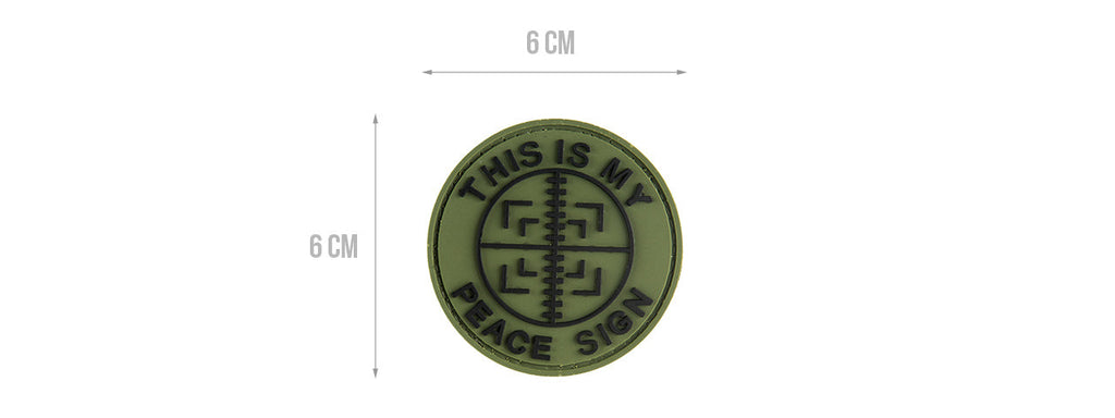 G-FORCE THIS IS MY PEACE SIGN PVC PATCH
