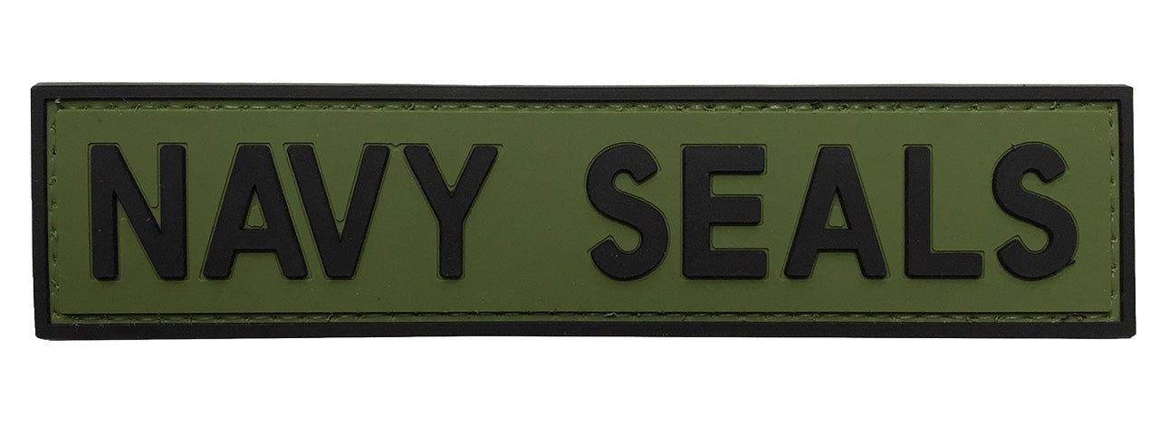 G-Force Navy Seals PVC Morale Patch (OD/BLACK)