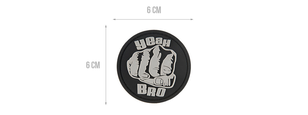 G-FORCE YEAH BRO PVC MORALE PATCH (BLACK)