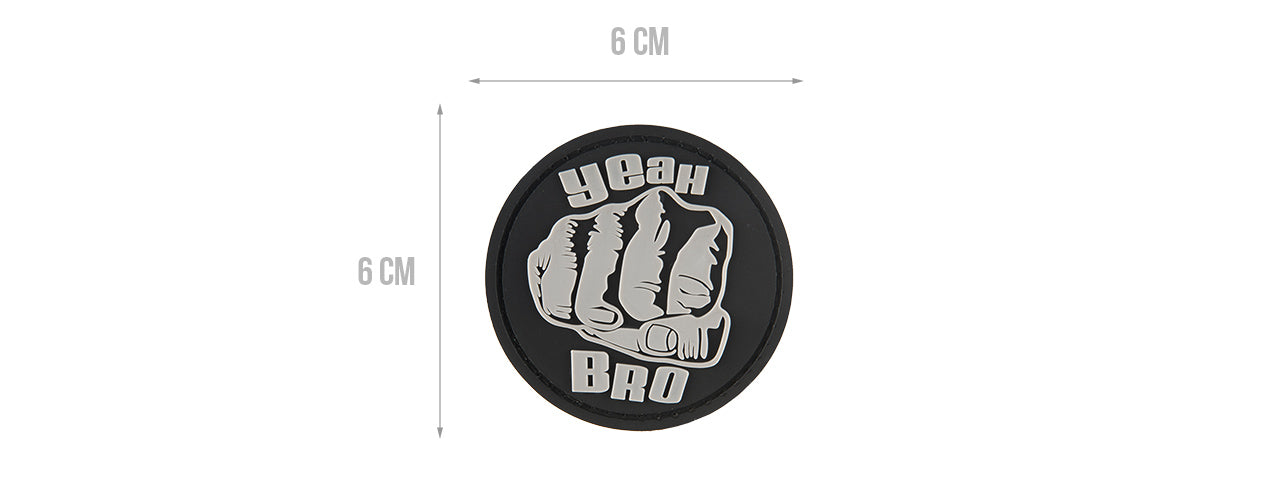 G-FORCE YEAH BRO PVC MORALE PATCH (BLACK)