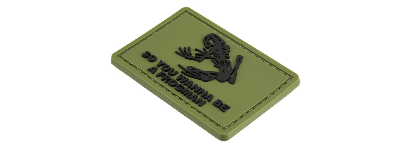 G-FORCE FROGMAN PATCH PVC MORALE PATCH (GREEN)
