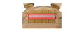 Red Background Long Reflective Morale Patch
