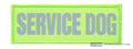 "Service Dog" Reflective Morale Patch (Color: Green)