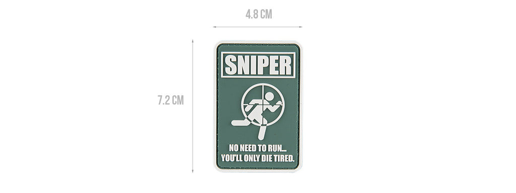 G-FORCE NO RUNNING SNIPER PATCH PVC MORALE PATCH