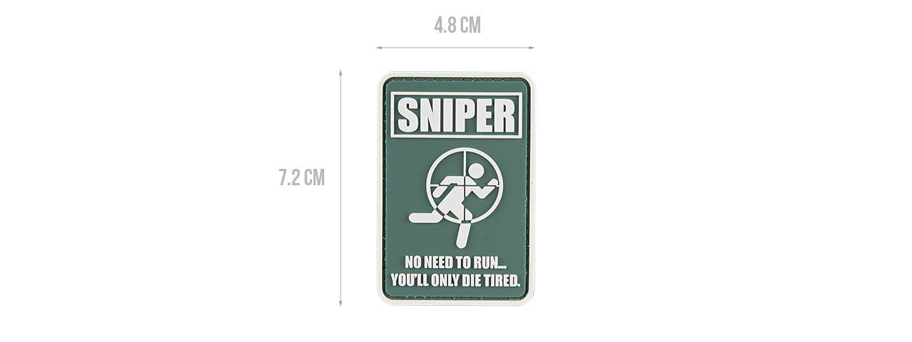 G-FORCE NO RUNNING SNIPER PATCH PVC MORALE PATCH