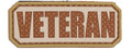Veteran Tab PVC Patch (Color: Tan)