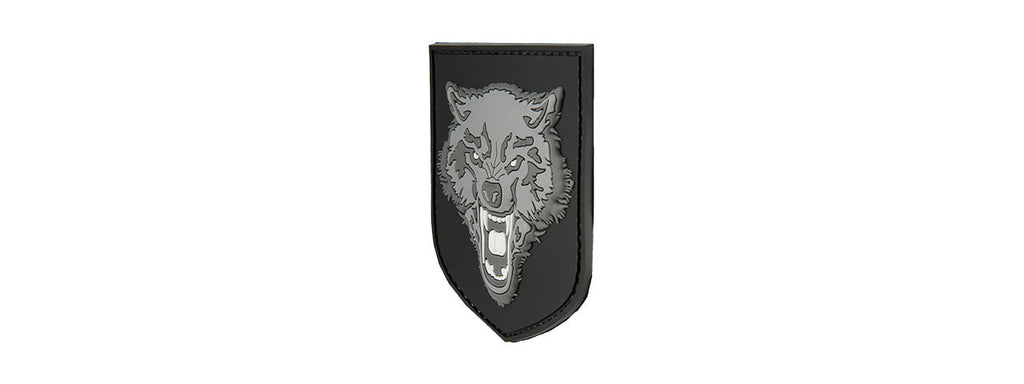 G-FORCE SHIELD GRAY WOLF PVC PATCH (GRAY)