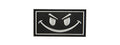 G-FORCE DARK EVIL SMILE PVC MORALE PATCH (BLACK)