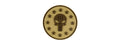 G-FORCE PUNISHER THREE PERCENTER ROUND PVC MORALE PATCH (TAN)