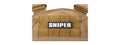 Sniper PVC Morale Patch (Color: White)
