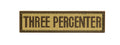 G-FORCE THREE PERCENTER PVC MORALE PATCH (TAN)