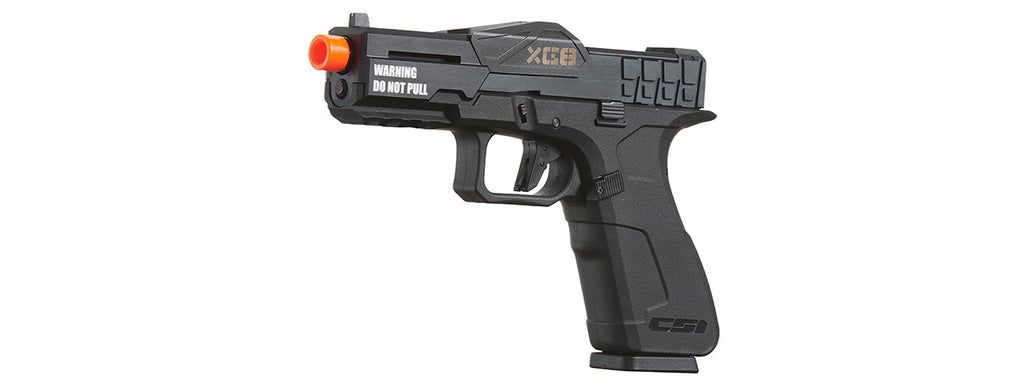 Poseidon CSI XG8 Gas Blow Back Aluminum Pistol - (Metal/Black)