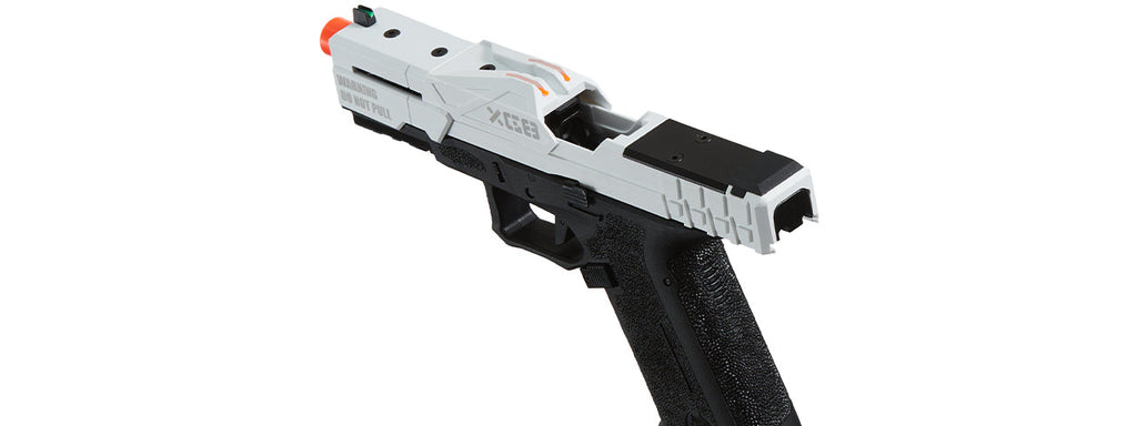 Poseidon CSI XG8 Close Combat Tactical GBB Pistol - (White/Black)