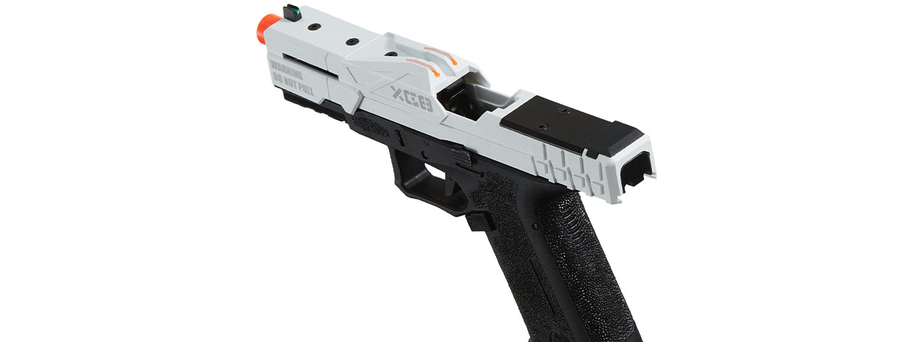 Poseidon CSI XG8 Close Combat Tactical GBB Pistol - (White/Black)