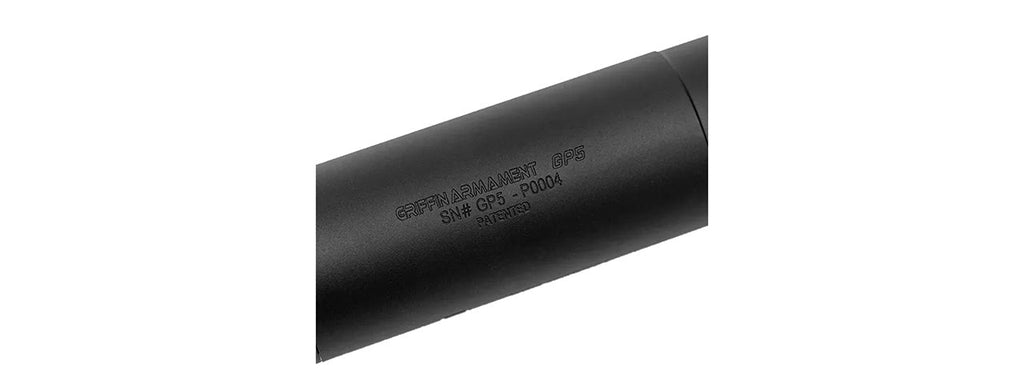 PTS Griffin Armament GP5 14mm CCW Direct Thread Suppressor w/ Tracer Unit - (Black)