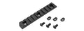 PTS SYNDICATE AIRSOFT ENHANCED 9-SLOT ERS M-LOK RAIL SECTION - BLACK
