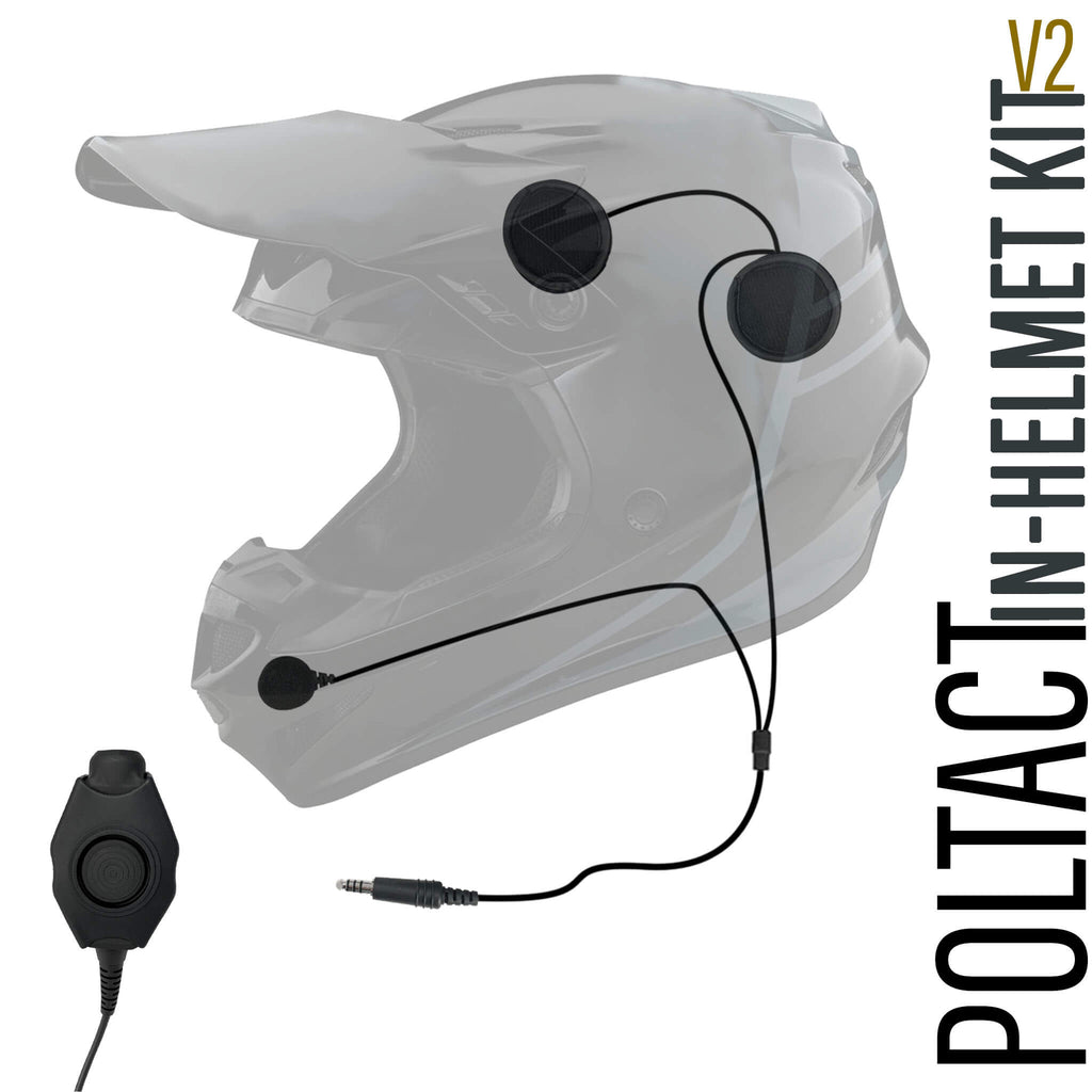 Tactical In Helmet & Push To Talk Kit - Motorola: APX (Apex) Series, XPR Series, SRX2200, & More