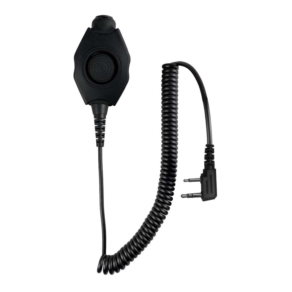 PolTact V1 Tactical Comms Headset w/ Active Hearing Protection - 2 Pin Kenwood, Baofeng, BTECH, Rugged Radios, Diga-Talk, TYT, AnyTone, Alinco, Relm/BK Radio, Quansheng, Wouxon, Retevis