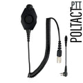 Tactical Radio Adapter/PTT for Headset w/ Quick Disconnect(Hirose): (w/ Electret Mic): US/Civilian/"Peltor" Wiring, Select ComTac III, XPI Models & Select Helicopter Headsets - Yaesu 2 Pin: FT-65, FT25, FT-4XR, FT-4VR
