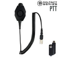 Tactical Radio Amplified PTT for Headset w/ Quick Disconnect(Hirose): NATO/Military Wiring, Gentex, Ops-Core, OTTO, 3M Peltor ComTac, XPI, MSA, Helicopter, & More - Icom IC-SAT100, F52D/62D, F3261/3360/3400, F4400/5400/6400, F7010, F9011, M85 & More