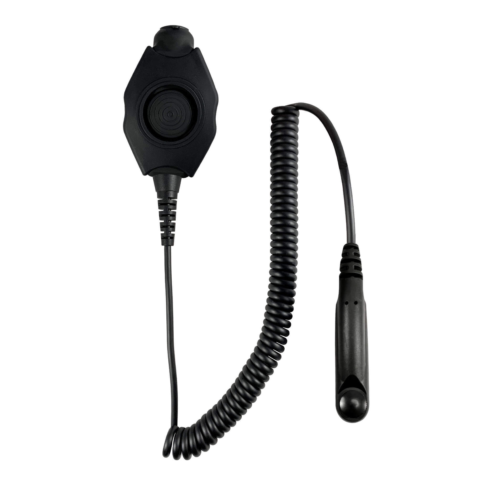 Tactical Radio Adapter/PTT for Headset: US/Civilian/"Peltor" Wiring, Select ComTac III, XPI Models & Select Helicopter Headsets - Relm/BK Radio Complete KNG & KNG2 Series
