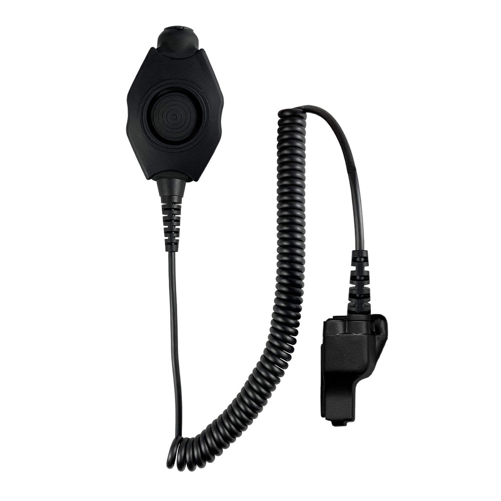 PolTact V1 Tactical Comms Headset w/ Active Hearing Protection - EF Johnson: All 51, 5000, 5100, 7700, 8100 Series, Ascend, Kenwood VP400, VP600, VP900 & More