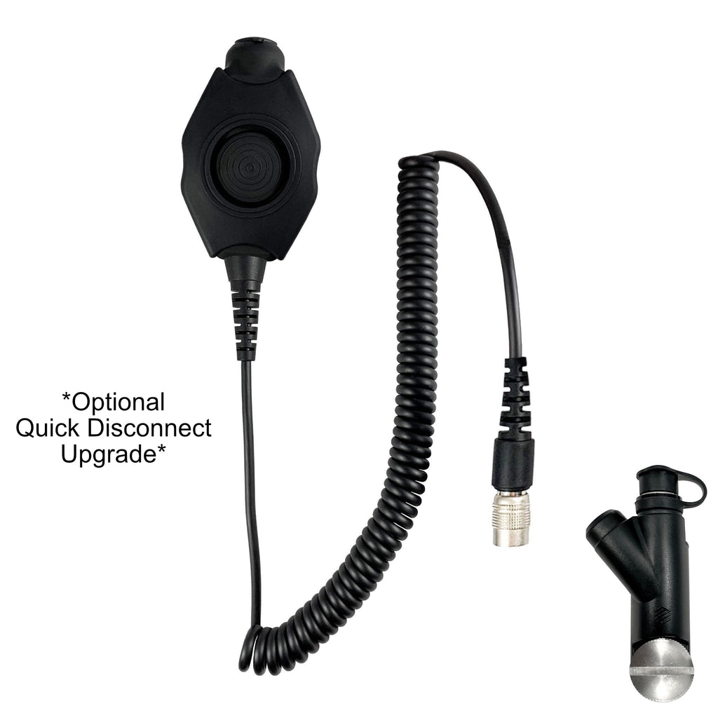 PolTact V2 Tactical Comms Helmet Headset w/ Active Hearing Protection - Harris: XL-150/P, XG-100/P, XL-185/P/Pi, XL-200/P/Pi, XL-400