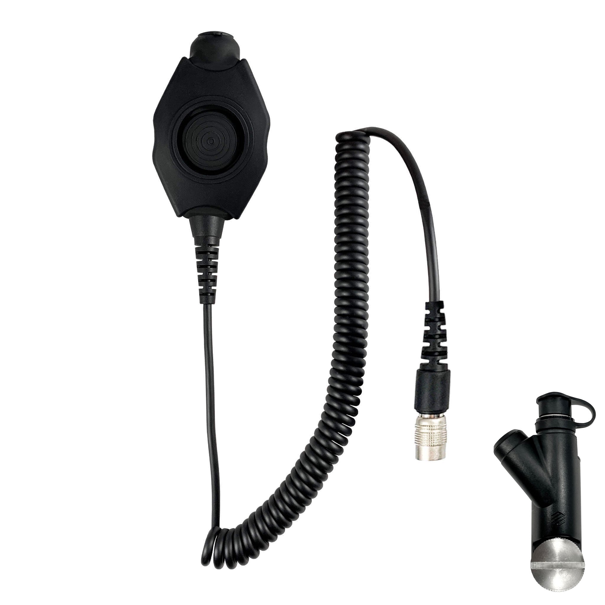 Tactical In Helmet & Push To Talk Kit - Quick Disconnect (Hirose): Harris: XL-150/P, XG-100/P, XL-185/P/Pi, XL-200/P/Pi, XL-400
