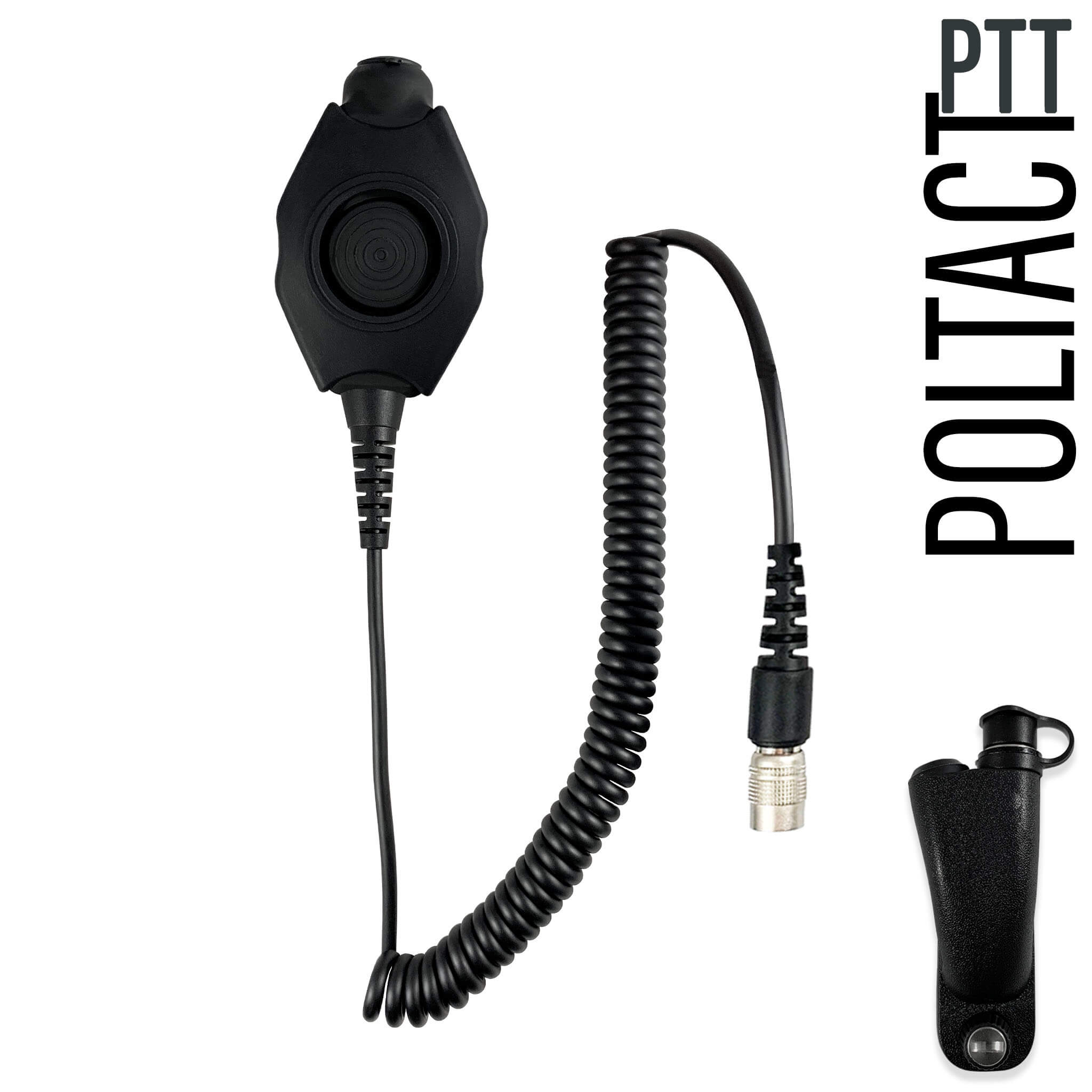 Tactical Radio Adapter/PTT for Headset w/ Quick Disconnect(Hirose): NATO/Military Wiring, Gentex, Ops-Core, OTTO, 3M Peltor ComTac, XPI, Helicopter, & More - Maxon/Tecnet, RCA - PRODIGI Digital & More