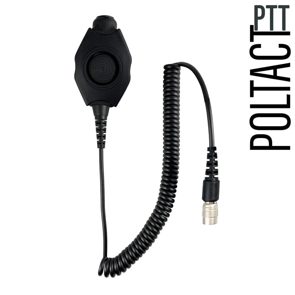 Tactical In Helmet & Push To Talk Kit - Quick Disconnect (Hirose): EF Johnson: 51, 5000, 5100, 7700, 8100 Series, Ascend, Kenwood VP400, VP600, VP900 & More