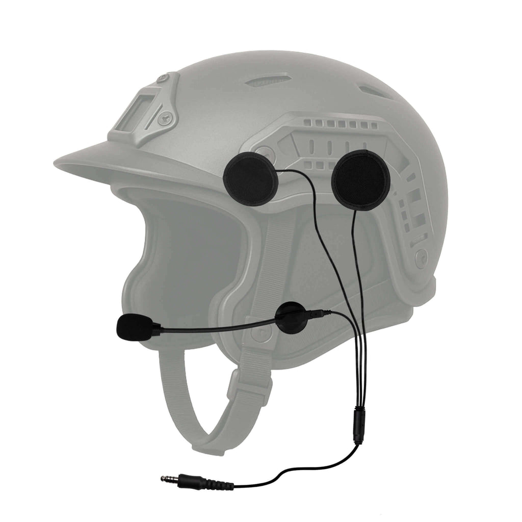 Tactical In Helmet & Push To Talk Kit - Quick Disconnect (Hirose): EF Johnson VP5000 VP6000 VP8000 Series