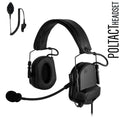 PolTact V1 Tactical Comms Headset w/ Active Hearing Protection - EF Johnson: All 51, 5000, 5100, 7700, 8100 Series, Ascend, Kenwood VP400, VP600, VP900 & More