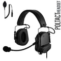 PolTact V1 Tactical Comms Headset w/ Active Hearing Protection - Motorola: HT750/1250/1550, MTX850/950/960/8250/9250, PR860 & More