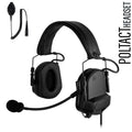 PolTact V1 Tactical Comms Headset w/ Active Hearing Protection - Motorola: APX (Apex) Series, XPR Series, SRX2200, & More