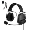 PolTact V2 Tactical Comms Helmet Headset w/ Active Hearing Protection - All Kenwood Multi-Pin TK & NX Series