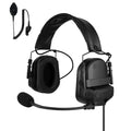 PolTact V2 Tactical Comms Helmet Headset w/ Active Hearing Protection - EF Johnson: All 51, 5000, 5100, 7700, 8100 Series, Ascend, Kenwood VP400, VP600, VP900 & More