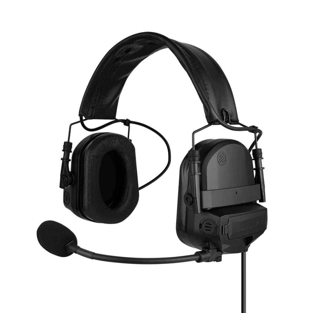 PolTact V2 Tactical Comms Helmet Headset w/ Active Hearing Protection - EF Johnson VP5000 VP6000 VP8000 Series