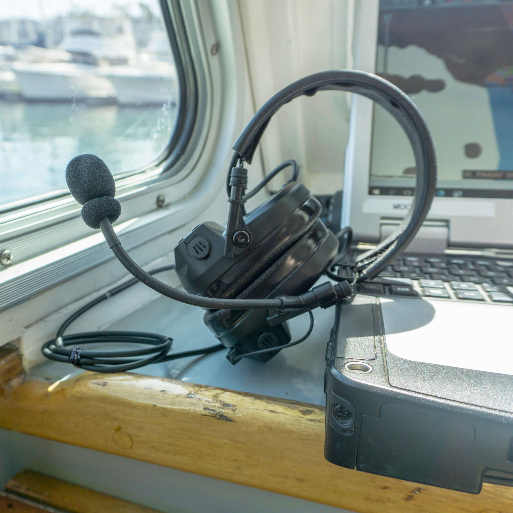 PolTact V2 Tactical Comms Helmet Headset w/ Active Hearing Protection - Yaesu 2 Pin: FT-65, FT25, FT-4XR, FT-4VR